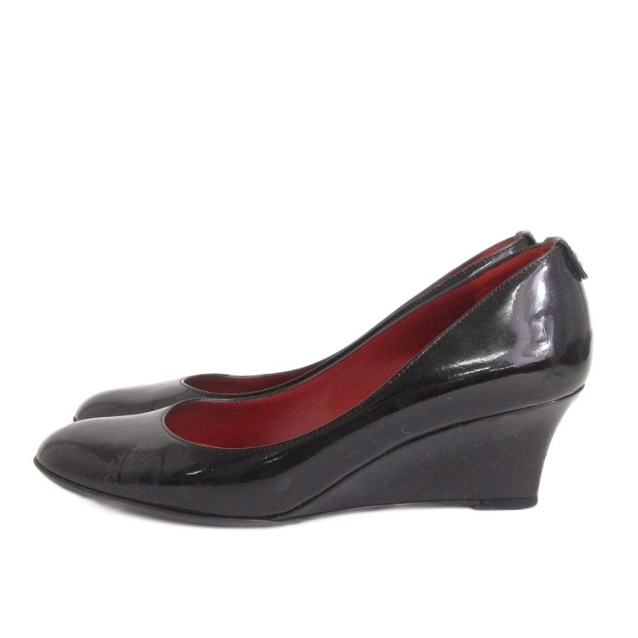 GUCCI（グッチ） GUCCI GG パンプス パテント エナメル ウェッジソール