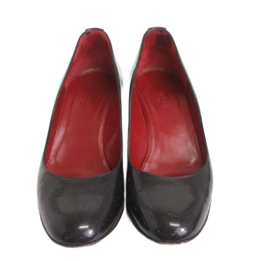 GUCCI（グッチ） GUCCI GG パンプス パテント エナメル ウェッジソール
