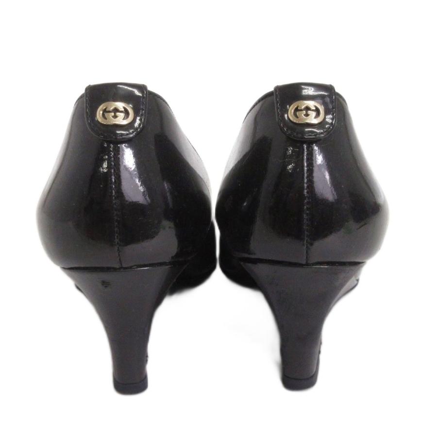 GUCCI（グッチ） GUCCI GG パンプス パテント エナメル ウェッジソール