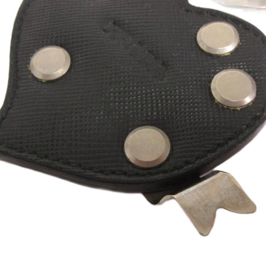 PRADA（プラダ） キーホルダー キーリング ハート サフィアーノレザー