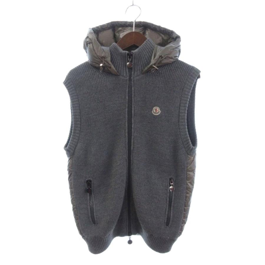 MONCLER（モンクレール） MAGLIONE TRICOT GILET ダウンベスト フード