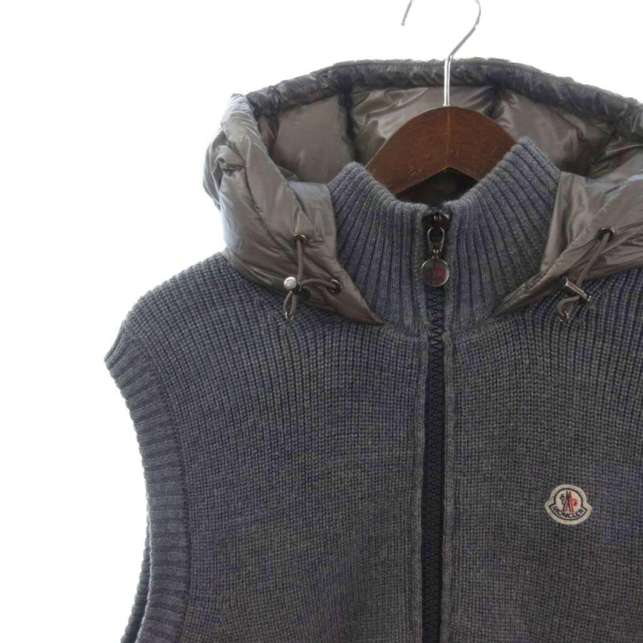 MONCLER（モンクレール） MAGLIONE TRICOT GILET ダウンベスト フード