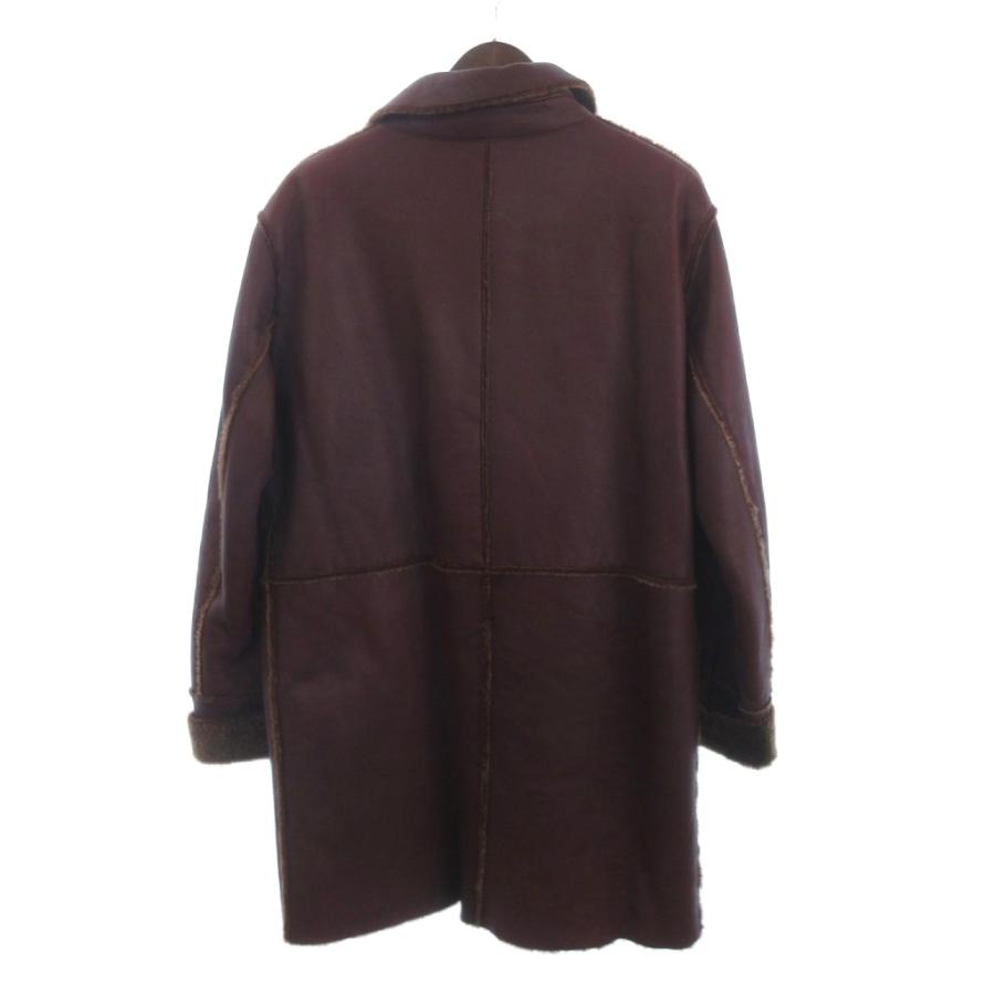 チェスターバリー CHESTER BARRIE ムートンコート ミドル丈 レザー 羊