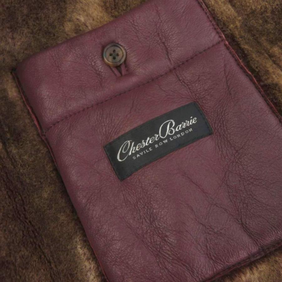 チェスターバリー CHESTER BARRIE ムートンコート ミドル丈 レザー 羊