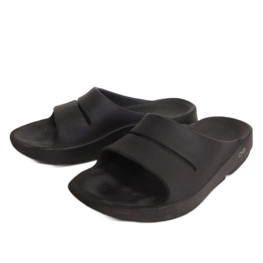 【未使用】OOFOS Original ブラック M6/W8（25cm） ウーフォス OOFOS リカバリーサンダル 黒 ブラック M6-W8 25cm 靴