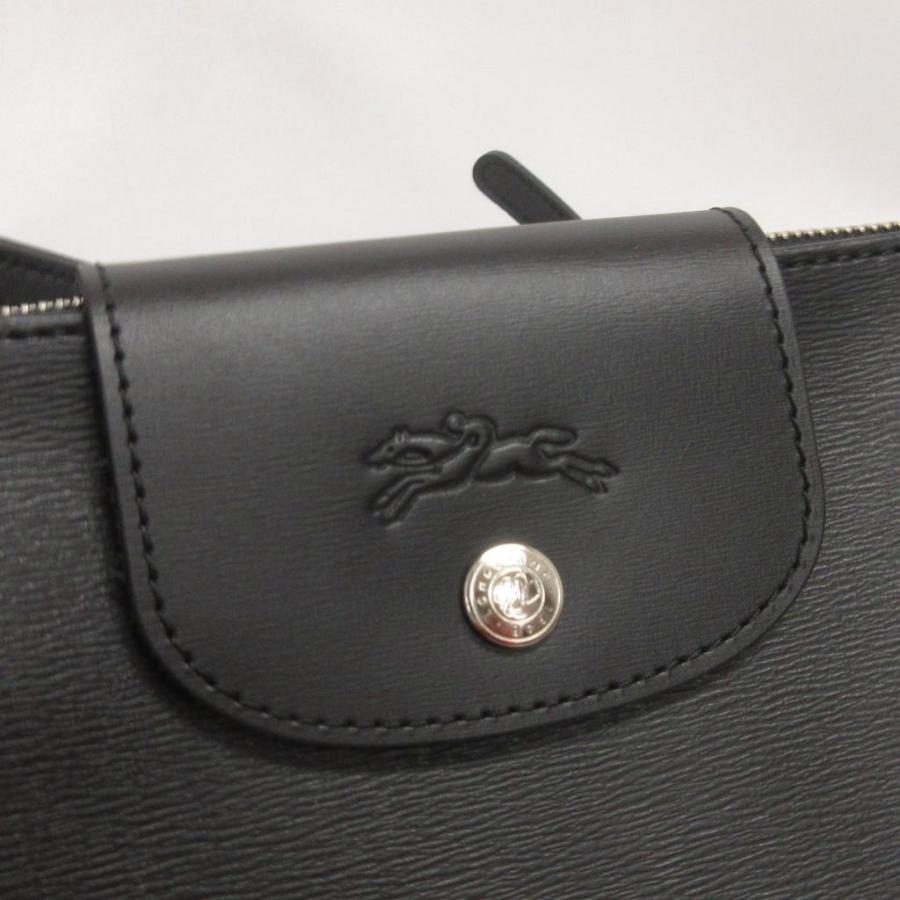 LONGCHAMP（ロンシャン） ショルダーバッグ 舟形 斜め掛け ロゴ レザー