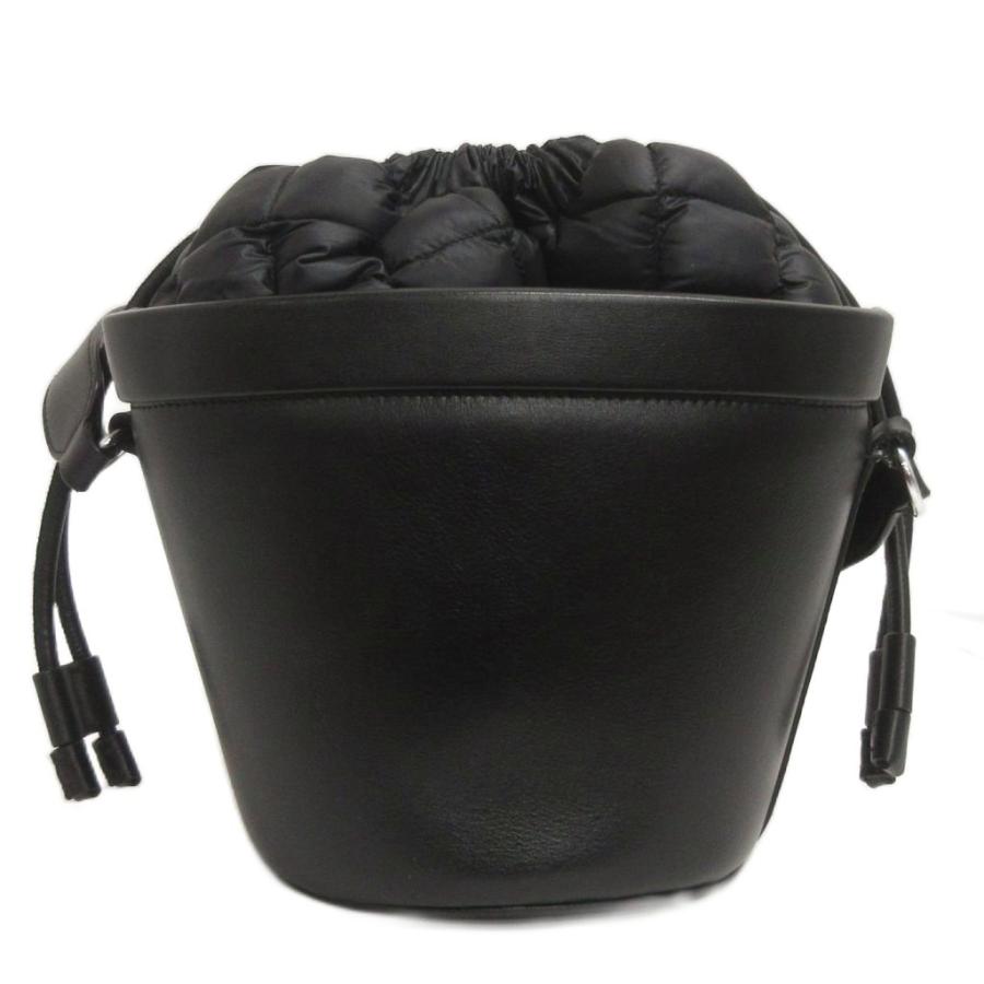 MONCLE モンクレール レザー ショルダーバッグ ブラック MONCLER（モンクレール） MONCLER SEAUX SEAUX ショルダーバッグ 巾着