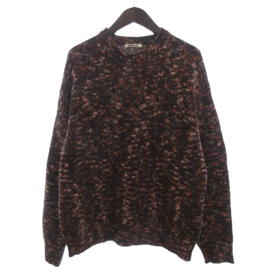 オーラリー AURALEE 22AW WOOL MIX SLUB YARN KNIT ニット セーター 