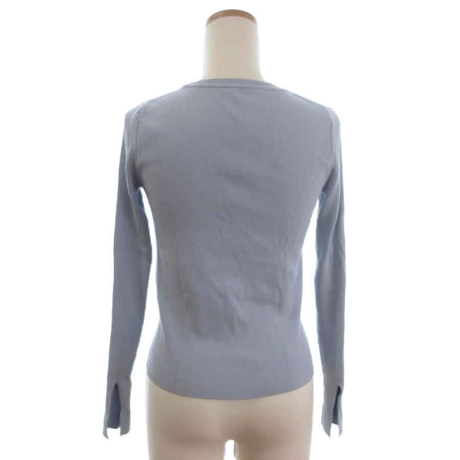 FOXEY 42 ライトブルー リブニット FOXEY 42 ライトブルー リブニット FOXEY - フォクシー リブニット