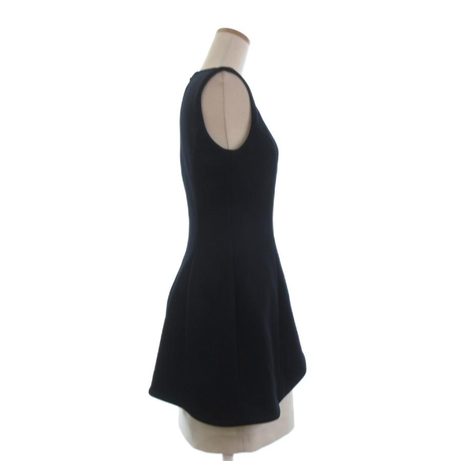 ヨーコチャン YOKO CHAN ワンピース ひざ丈 ノースリーブ 切替 ダーク