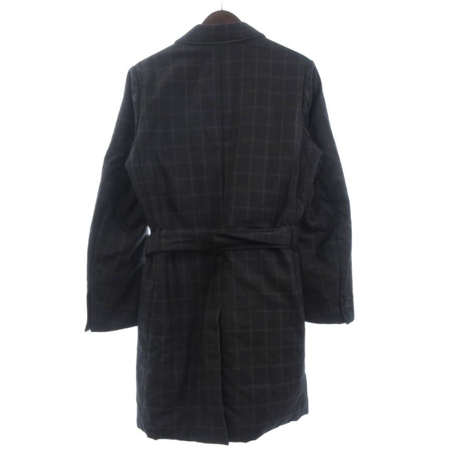 サンシー SUNSEA チェスターコート 中綿 ロング丈 長袖 ベルト付き