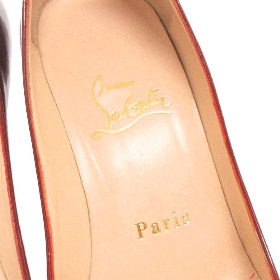 美品 ルブタン パンプス 35 ベージュ 赤ソール ピンヒール 美脚 エナメル Christian Louboutin（クリスチャンルブタン） パンプス ピンヒール