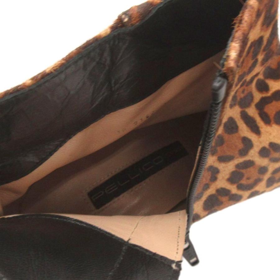 ペリーコ PELLICO 美品 ショートブーツ チャンキーヒール サイドジップ