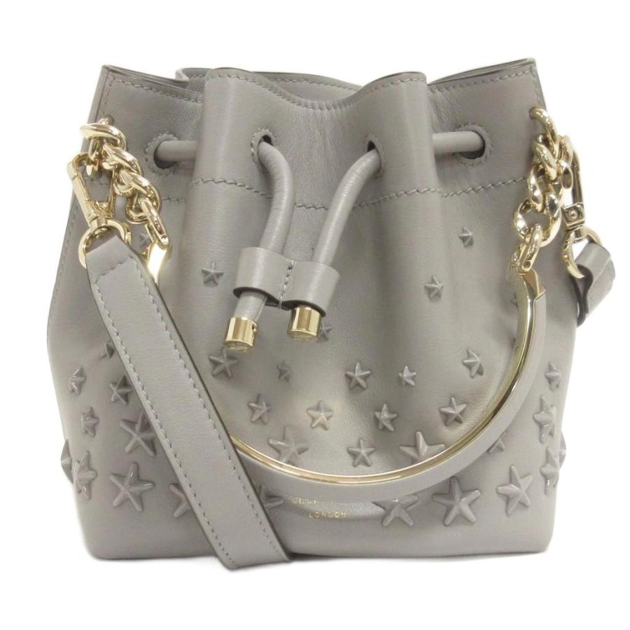 ジミーチュウ JIMMY CHOO ボンボンバケットS 巾着 ハンド