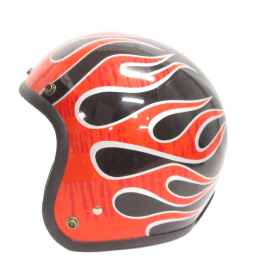 ライズ RIDEZ LX FLAMEZ 美品 オープンフェイスジェットヘルメット 