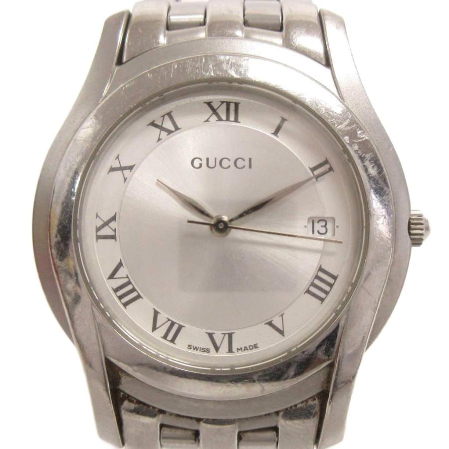 グッチ GUCCI ジャンク品 腕時計 バングルウォッチ クォーツ スクエア