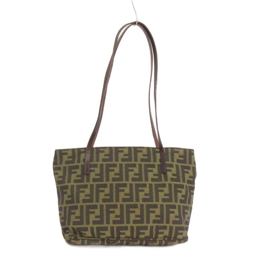 FENDI フェンディ ズッカ柄 キャンバス トートバッグ FFロゴ ベージュ