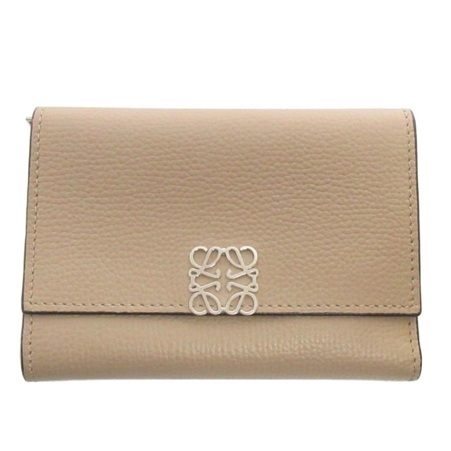 ロエベ アナグラム トライフォールド レザー ウォレット 三つ折り財布 ベージュ LOEWE（ロエベ） 三つ折り財布 TRIFOLD トライフォールド C660TR2X01