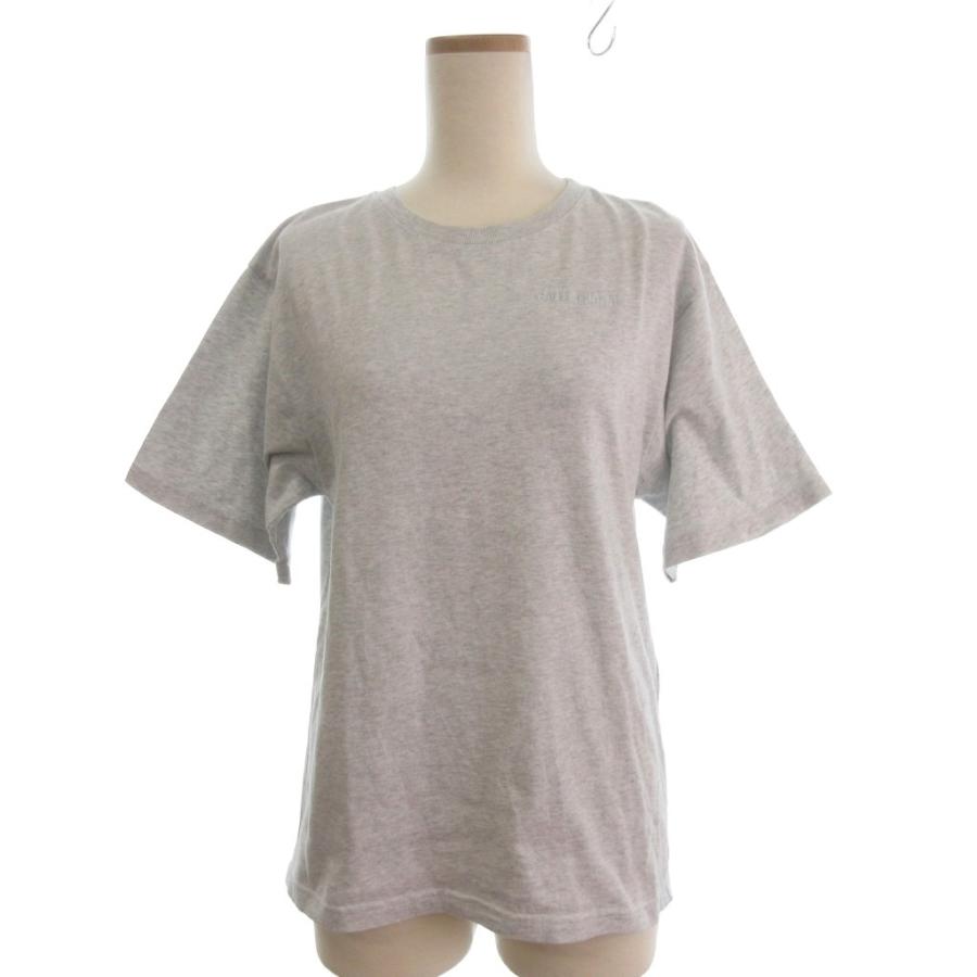 BALENCIAGA グレー ロゴ Tシャツ半袖 BALENCIAGA（バレンシアガ） ロゴTシャツ カットソー 半袖 クルー