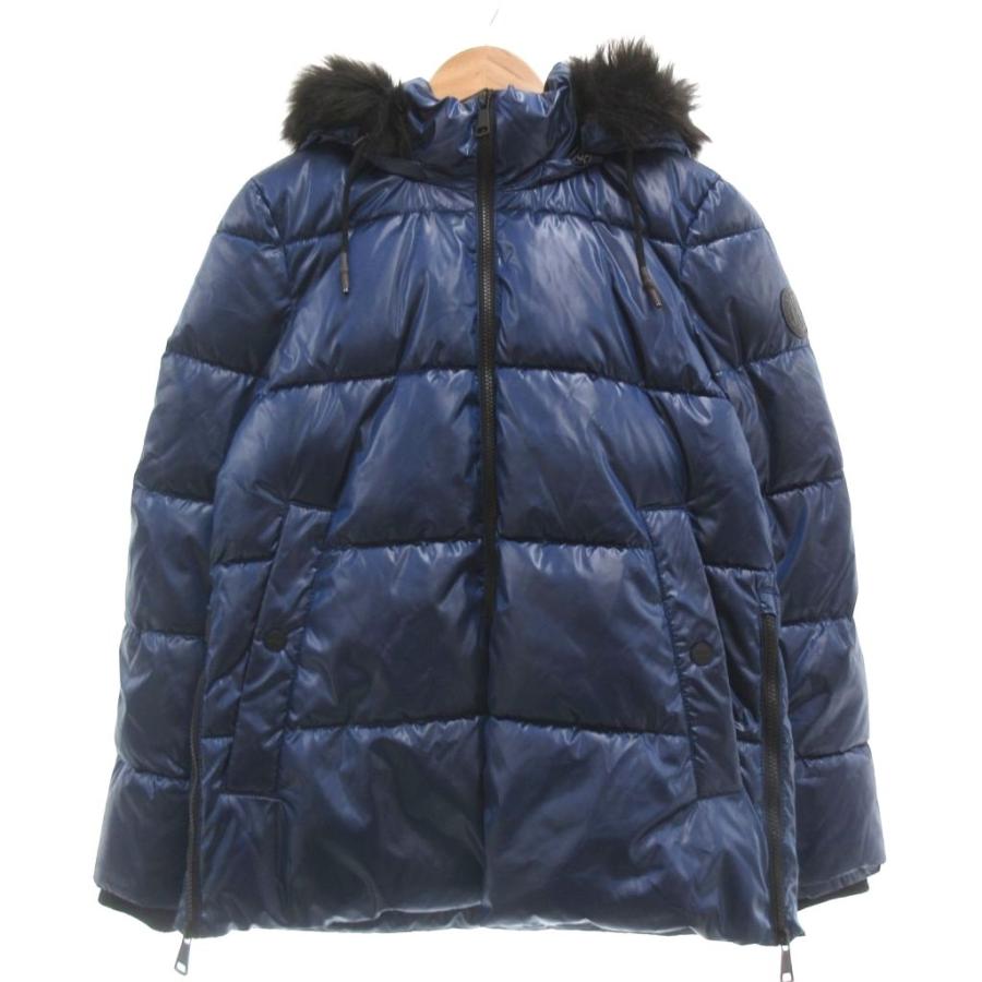 ダナキャランニューヨーク DKNY 美品 中綿ジャケット 上着 S 青 ブルー 