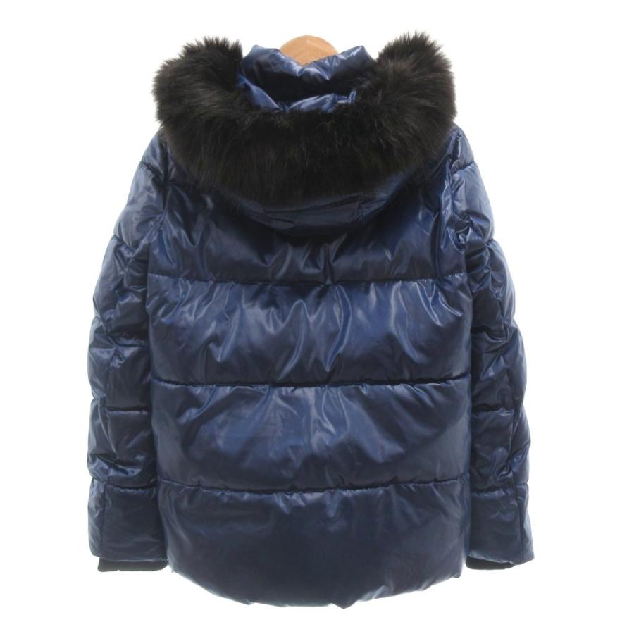 ダナキャランニューヨーク DKNY 美品 中綿ジャケット 上着 S 青 ブルー 