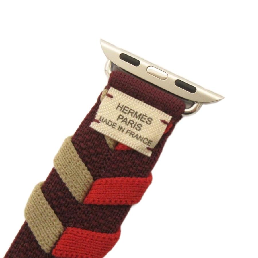 HERMES（エルメス） 美品 Apple Watch ブリドン ルージュH ベルト 