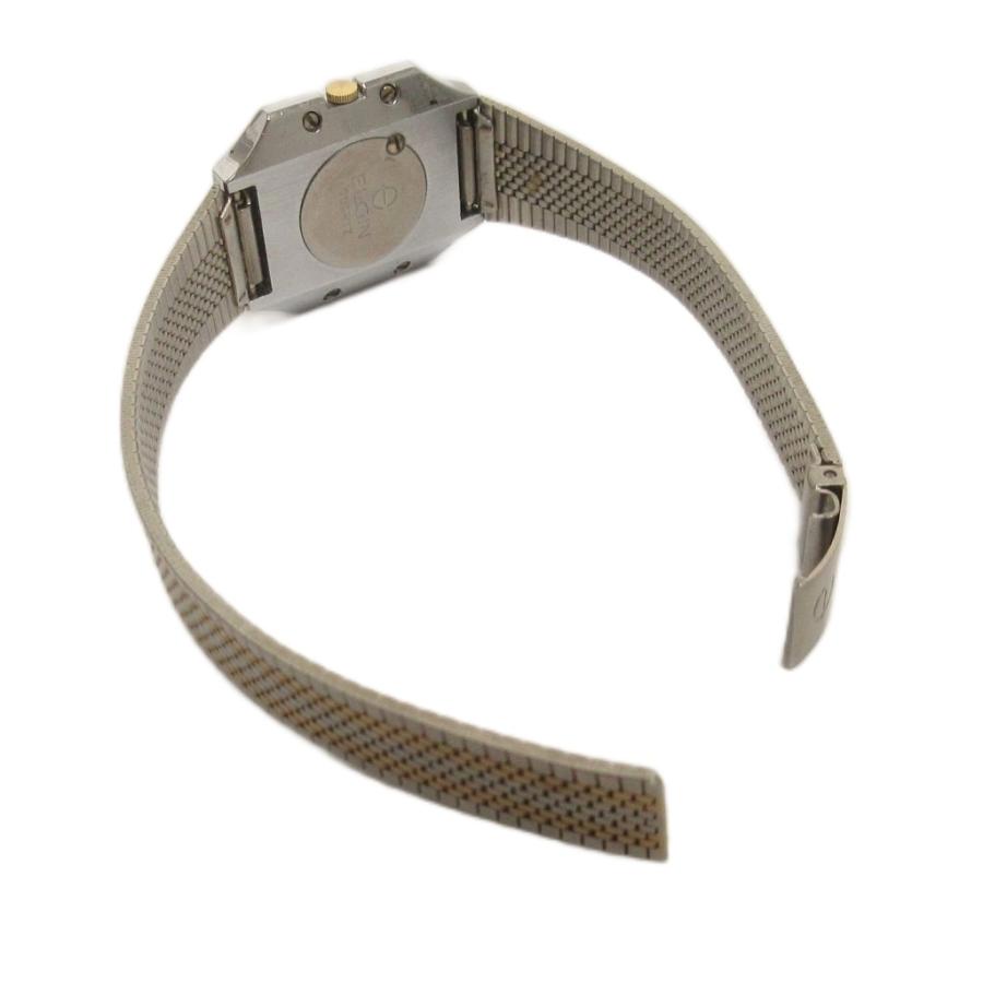 エルジン ELGIN 腕時計 クオーツ スクエア 3針 アナログ 文字盤 