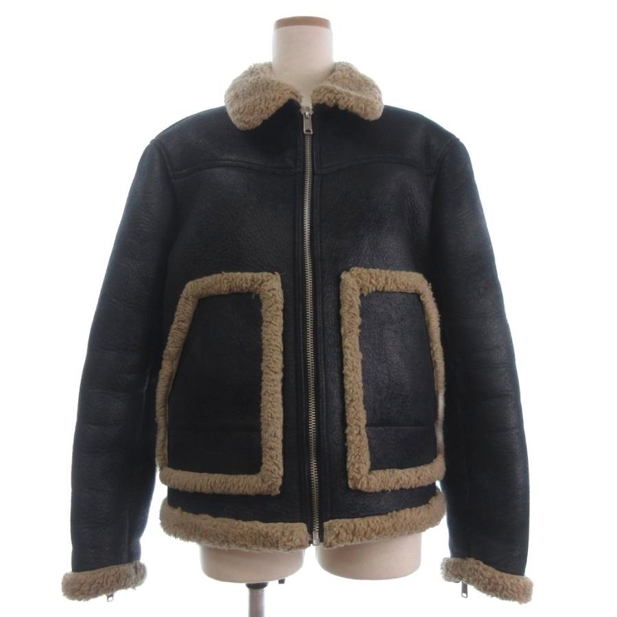 ZARA（ザラ） フェイクムートンボアジャケット ブルゾン 長袖 黒 