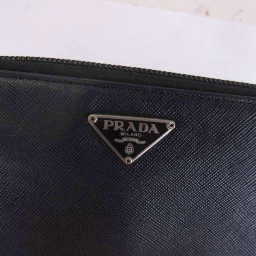 PRADA（プラダ） サフィアーノ ラウンドファスナー 長財布 三角