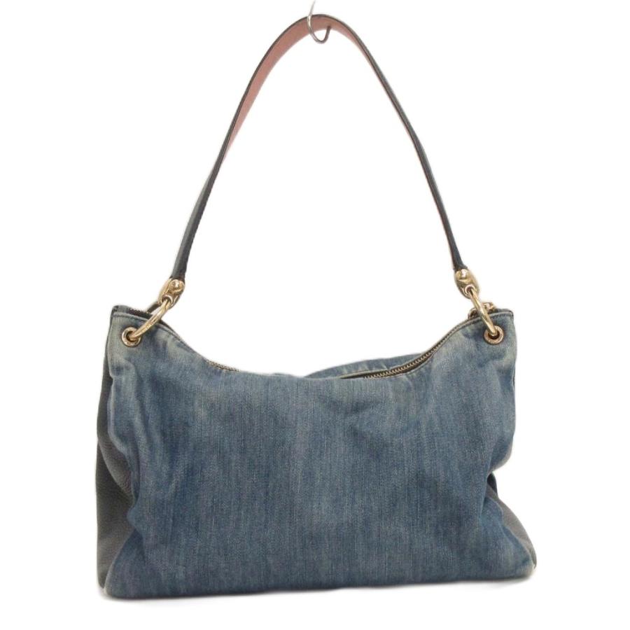 COACH（コーチ） デニム キャンバス レザー ミア 2WAY ショルダー