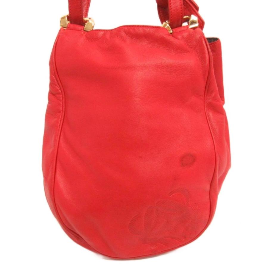 LOEWE（ロエベ） アナグラム ショルダーバッグ 斜め掛け レザー 赤 