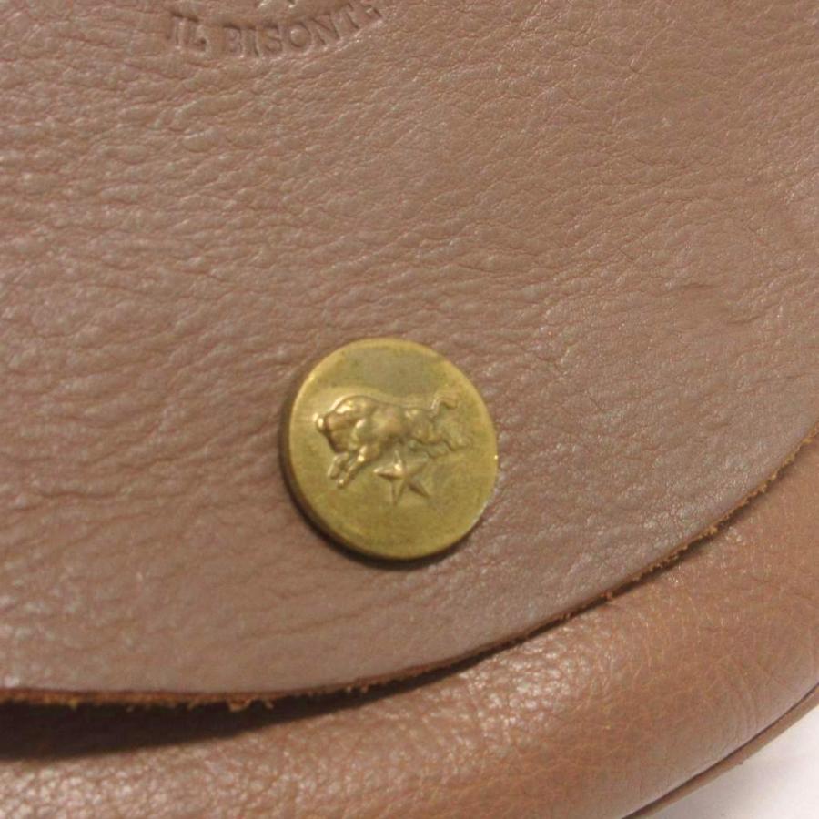IL BISONTE（イルビゾンテ） ショルダーバッグ 斜めがけ ロゴ レザー