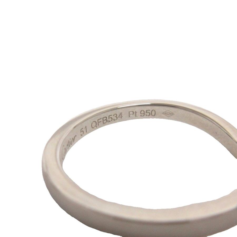 Cartier（カルティエ） 美品 バレリーナ リング 指輪 ロゴ 刻印 PT950 