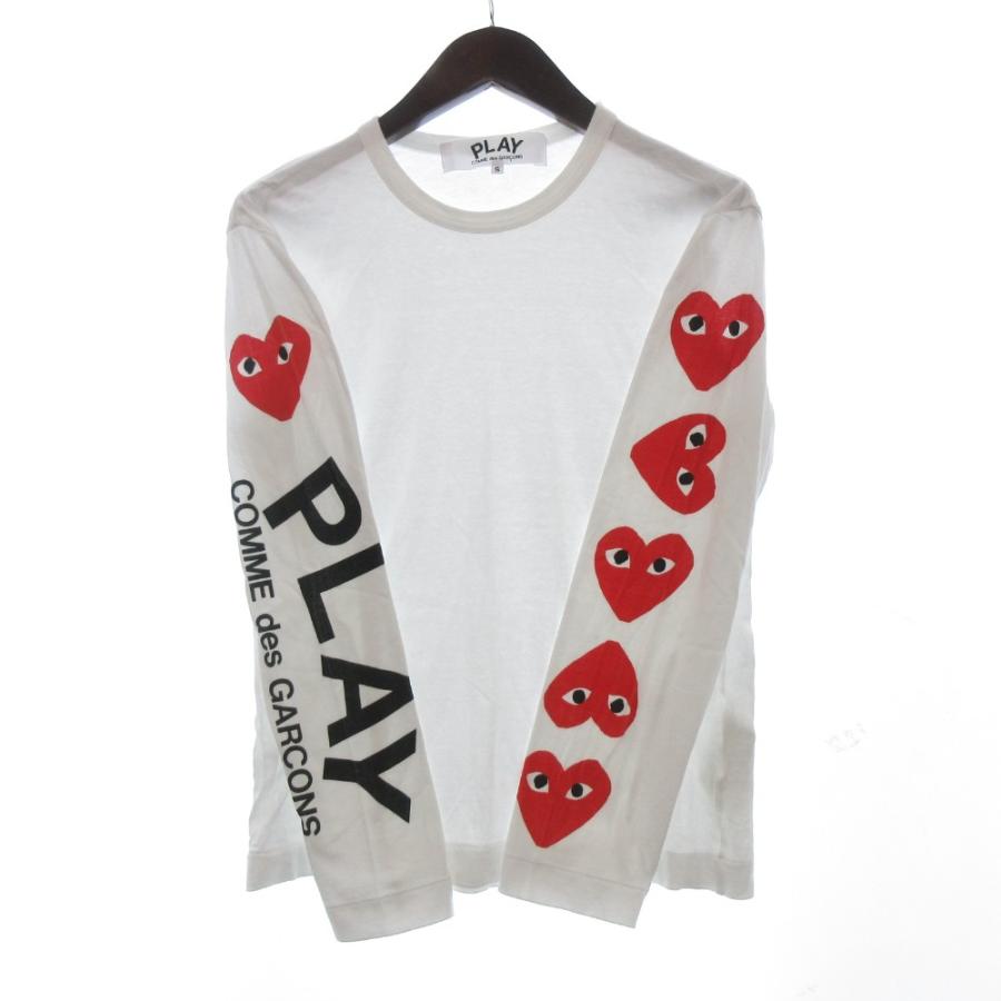 PLAY COMME des GARÇONS 長袖シャツ ホワイト S メンズ PLAY COMME des 