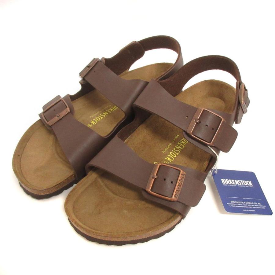 ビルケンシュトック タグ付き ミラノ サンダル 034701 28cm 茶 BIRKENSTOCK（ビルケンシュトック） 未使用品 タグ付き ミラノ milano