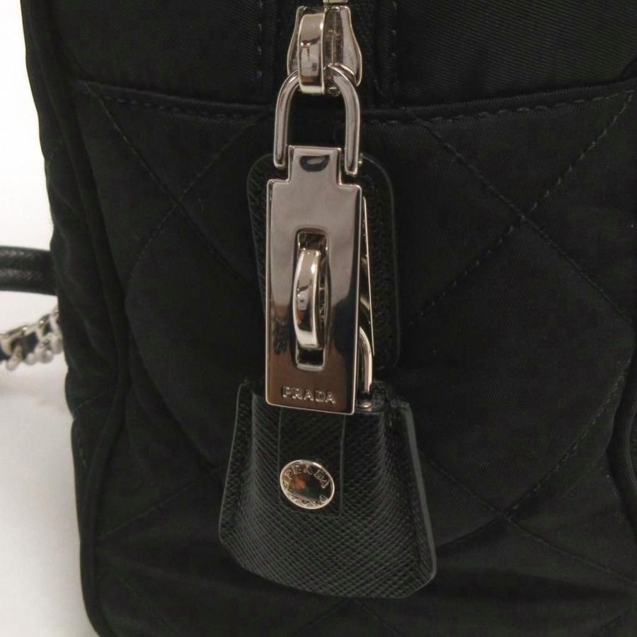 PRADA（プラダ） 美品 キルティング ナイロン チェーンショルダー