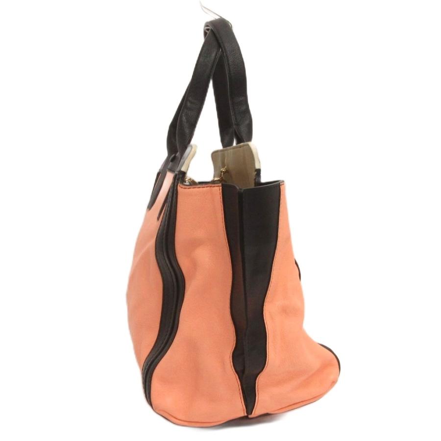 Chloe（クロエ） アリソン ハンドバッグ レザー バイカラー ピンク系 