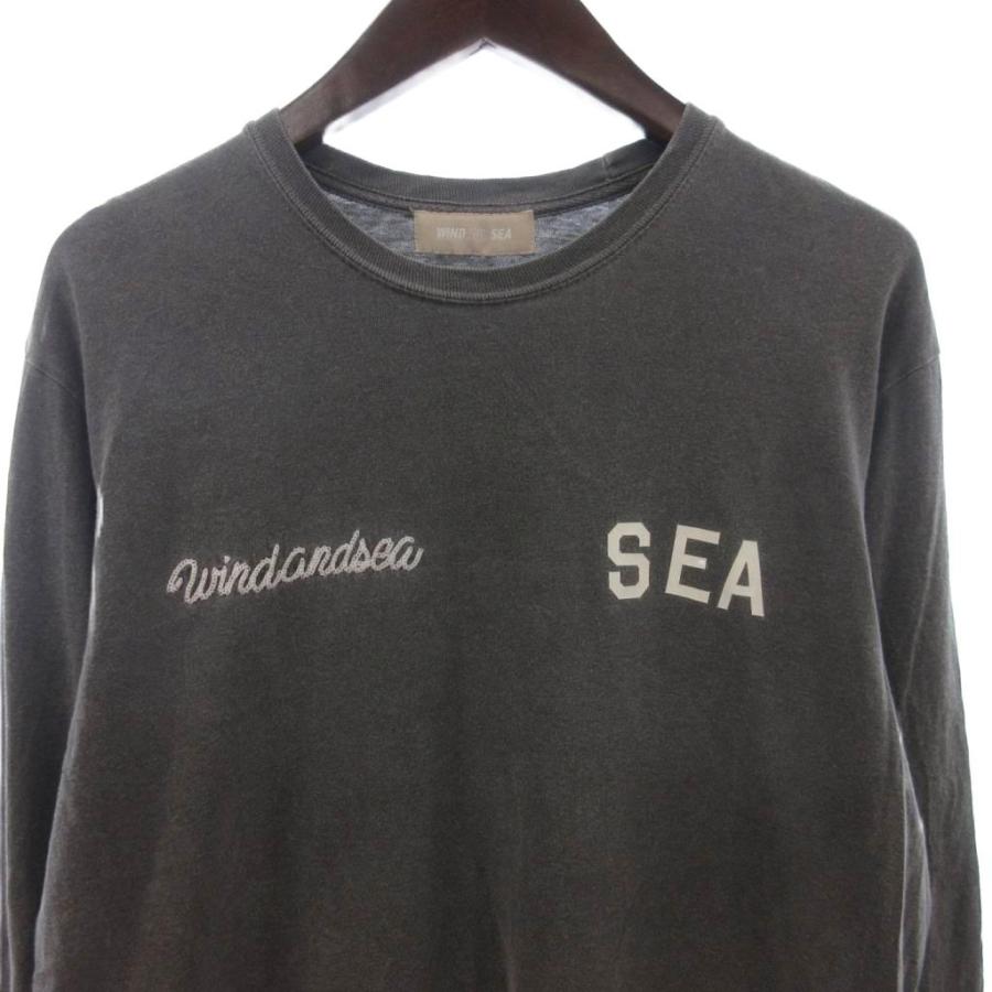 ウィンダンシー WIND AND SEA Tシャツ カットソー 長袖 ロゴ WDS-CS