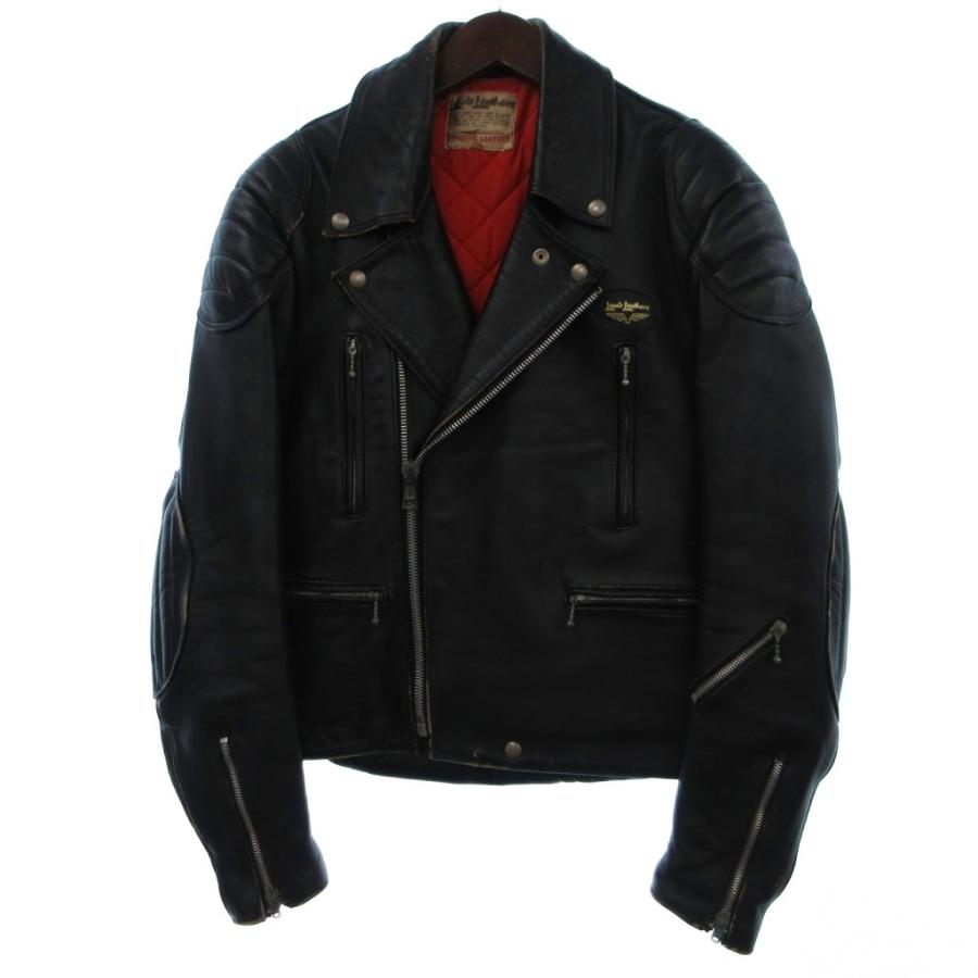ルイスレザー　Louis Leathers ブラック　ライダース　ジャケット ルイスレザー LEWIS Leathers 70s ヴィンテージ ダブル ライダース