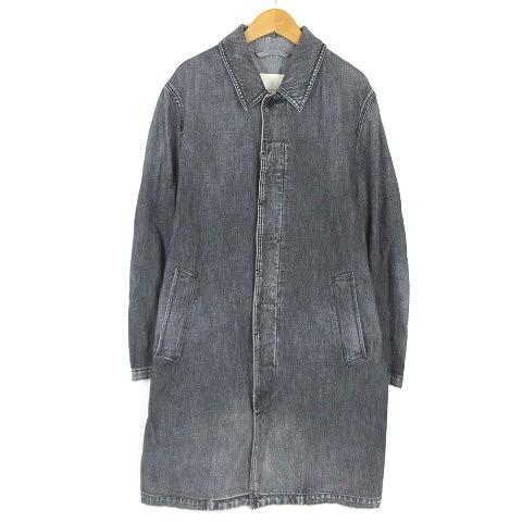 マッキントッシュ Mackintosh D Mc001 本物 デニムコート ステンカラーコート ベクトル メンズ 古着 グレー 38