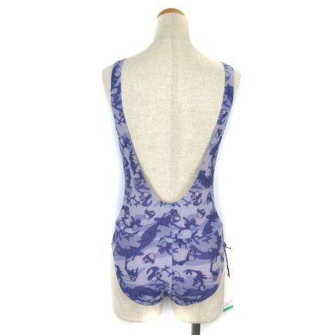 中古 未使用品 ルシアンペラフィネ Lucien Pellat Finet 水着 レオタード ワンピース スカル カモフラ 迷彩 紫 パープル S Ibs28 レディース 003 ブランド古着販売のベクトル 通販 Yahoo ショッピング