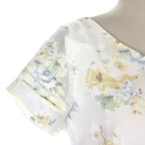 中古 プロポーション ボディドレッシング Proportion Body Dressing オパールブーケワンピース 花柄 半袖 オーガンジー ホワイト 1 Vg ベクトル 古着 003 ブランド古着販売のベクトル 通販 Yahoo ショッピング