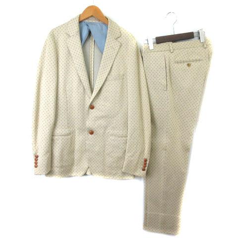 中古 グッチ Gucci スーツ セットアップ ドット柄 2b シングル 背抜き アイボリー ブルー 48 Z3532 Ecr3 メンズ ベクトル 古着 003 ブランド古着販売のベクトル 通販 Yahoo ショッピング