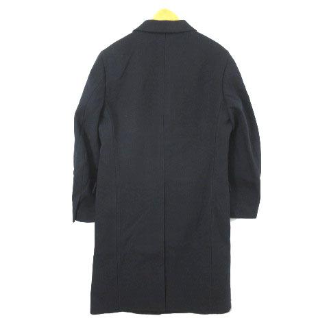 中古 未使用品 ユニクロ Uniqlo J プラスジェイ aw ウールブレンド チェスターコート 312 ロングコート ネイビー 紺 Xs Sm メンズ 003 ブランド古着販売のベクトル 通販 Yahoo ショッピング