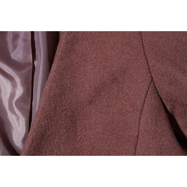 DRWCYS ドロシーズ ベルト付き ノーカラー ガウンコート 1 Brown 