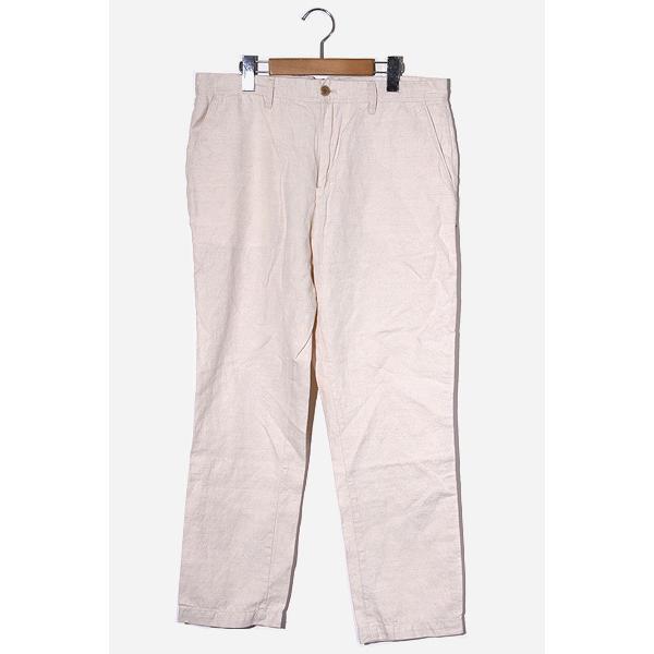 中古 Gap ギャップ リネン スリムパンツ 32 White ホワイト 01 メンズ 大人気定番商品