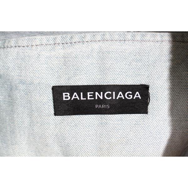 BALENCIAGA バレンシアガ ドライクリーニングビッグデニムジャケット BALENCIAGA バレンシアガ ドライクリーニングビッグデニムジャケット