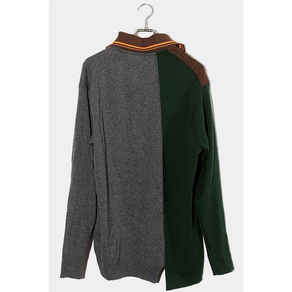 23SS kolor カラー knit 切替 長袖ニット セーター 5 グレー | www