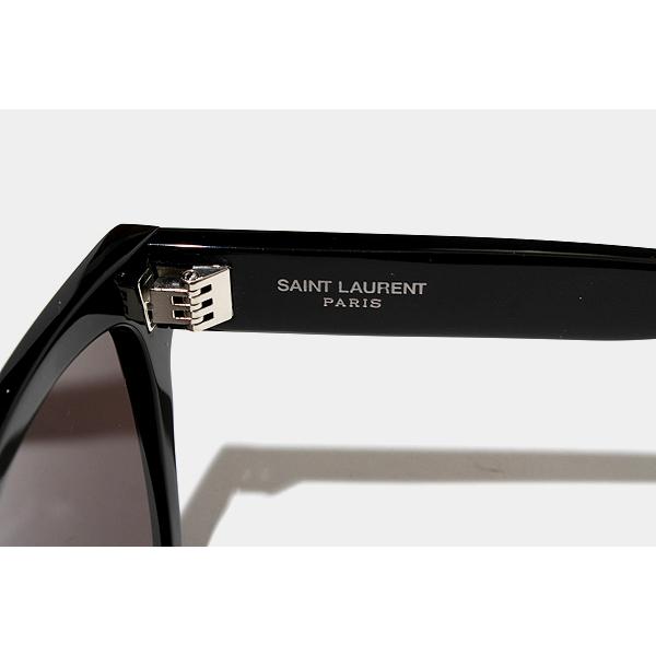 新品 サンローラン パリ SL 507 スクエア サングラス ブラック-