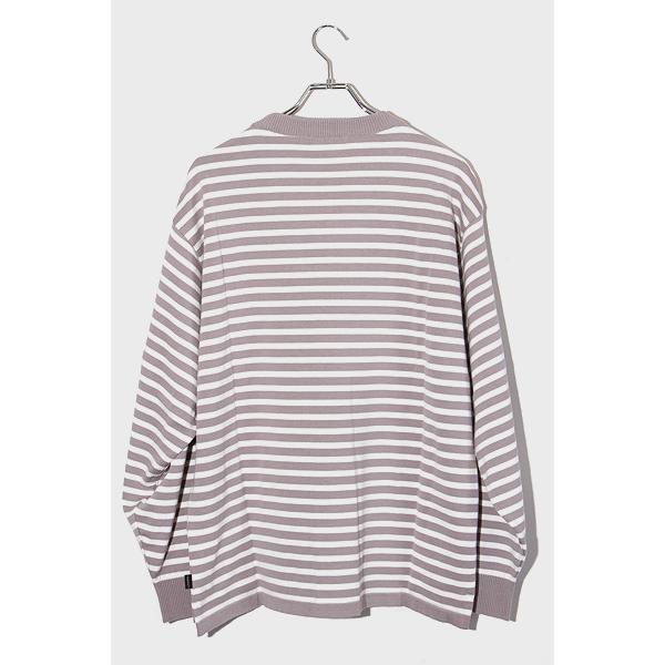 XL 未使用品 2023SS FLAGSTUFF フラグスタフ BORDER KNIT L/S TEE 